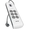 Image de Belkin, Multiprise, SURGE PLUS 2.4 A (6x, CEE 7/3, 2 m)