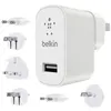 Image de Kit universel de voyage Belkin Chargeur secteur L 2.4 A Blanc