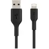 Image de Belkin BOOST CHARGE LIGHTNING SUR CBLE USB-A, 2M, Noir (2 m, USB 2.0), Câble USB