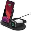 Image de Belkin BoostCharge 3-in-1 Ladestation (7.50 W), Chargeur sans fil, Noir