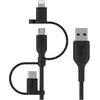 Image de Belkin 3in1 (1 m, USB 2.0, 15 W), Câble USB