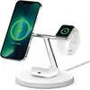 Image de Belkin BoostCharge Pro 3-in-1 Ladegerät mit MagSafe (15 W), Chargeur sans fil, Blanc