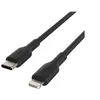 Image de Belkin BOOST CHARGE - Câble Lightning - 24 pin USB-C mâle pour Lightning mâle - 2 m - noir - Alimentation USB (18 W)