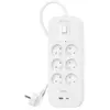 Image de Belkin, Multiprise, Protection contre les surtensions avec sortie USB C 6 (CEE 7/3, 2 m)