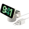 Image de Belkin BoostCharge Pro 2-in-1 Qi2 Ladestation (15 W), Chargeur sans fil, Beige