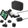 Image de Belkin Station de recharge BoostCharge Pro 3-en-1 Qi2 (15 W), Chargeur sans fil, Noir