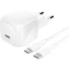Image de Belkin BoostCharge 45 W USB-C avec PD, câble USB-C inclus (45 W, 1 portion), Chargeur USB, Blanc