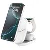 Image de Belkin UltraCharge - Support de chargement sans fil - 3-en-1, magnétique, pliable, avec Qi2 + adaptateur secteur - 25 Watt - Fast Charge - blanc
