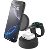 Image de Belkin Station de recharge UltraCharge Pro 3-en-1 Qi2 (25 W), Chargeur sans fil, Noir