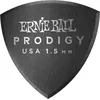 Image de Ernie Ball Prodigy Sachet de 6 Noir Bouclier Large 1,5Mm Médiators