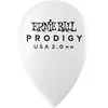 Image de Ernie Ball Médiators Prodigy Sachet de 6 Blanc Larme 2MM Médiators