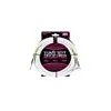 Image de Ernie Ball Cables Instrument Classic Jack/jack Coudé 6M Blanc Câbles jack / instrument