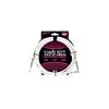 Image de Ernie Ball Cables Instrument Classic Jack/jack Coudé 3M Blanc