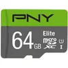 Image de PNY Carte microSDXC Elite UHS-I U1 64 Go (64 Go, microSDXC, U1, UHS-I), Carte mémoire, Gris, Vert