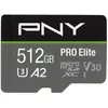Image de PNY Pro Elite (512 Go, microSDXC, U3, UHS-I), Carte mémoire, Gris