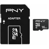 Image de PNY Performance Plus avec adaptateur (16 Go, microSDHC, U1, UHS-I), Carte mémoire, Noir
