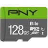 Image de PNY Elite (128 Go, microSDXC, U1, UHS-I), Carte mémoire, Vert, Gris