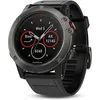 Image de Garmin Fenix 5X 51 mm grise au bracelet silicone noir [Wi-Fi, Saphir Edition] en occasion ou reconditionné