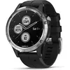 Image de Garmin Fenix 5 Plus 47 mm argent au bracelet en silicone noir [Wifi] en occasion ou reconditionné