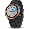 Image de Garmin Forerunner 645 Music or rose et bracelet en silicone noir en occasion ou reconditionné