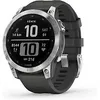 Image de Garmin Fenix 7 47 mm argent avec bracelet en silicone gris [Wi-Fi] en occasion ou reconditionné