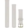 Image de Garmin Watch Strap Venu 3S (18 mm, Silicone, Silicone), Sangles de montre, Or, Blanc