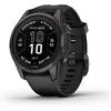 Image de Garmin Fenix 7S Pro 42 mm gris carbone avec bracelet en silicone noir [Wi-Fi, Sapphire Solar Edition] en occasion ou reconditionné