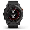 Image de Montre connectée Garmin Fenix 7X Pro Solar Edition 51mm Acier Gray avec bracelet silicone Noir