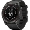 Image de Garmin Fenix 7X Pro 51 mm titane noir de carboner et bracelet en silicone noir [Wi-Fi, Sapphire Solar Edition] en occasion ou reconditionné