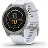 Image de Garmin Epix Pro (Gen 2) 47 mm blanc pierre/titane avec bracelet en silicone blanc [Wi-Fi, Sapphire Edition] en occasion ou reconditionné