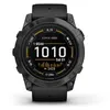 Image de Montre connectée Garmin Epix Pro Gen 2, 51mm Acier Gray avec bracelet silicone Noir