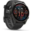 Image de Garmin Fenix 8 47 mm gris carbone avec bracelet en silicone noir [Wi-Fi, Sapphire Edition] en occasion ou reconditionné