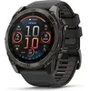 Image de Garmin Fenix 8 51 mm avec gris carbone bracelet en silicone noir [Wi-Fi, Sapphire Edition] en occasion ou reconditionné