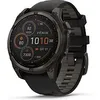 Image de Garmin Fenix 8 47 mm gris carbone avec bracelet en silicone graphite [Wi-Fi, Sapphire Solar Edition] en occasion ou reconditionné