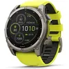 Image de Garmin Fenix 8 51 mm titane et bracelet en silicone jaune [Wi-Fi, Saphire Solar Edition] en occasion ou reconditionné