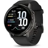 Image de Garmin Venu 4 45 mm gris avec bracelet en silicone noir [Wi-Fi] en occasion ou reconditionné