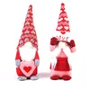 Image de Lot de 2 nains de Noël en peluche FONGWAN cadeaux de Saint-Valentin pour femme - bonnet tricoté
