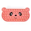 Image de Trousse Scolaire pour Enfant Pop-it Frusde Grand Capacité, Pressez la bulle - Rose