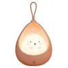 Image de Veilleuse Bébé Lapin Mignon FONGWAN avec Contrôle du Capteur et Crochet Rechargeable pour Enfants - Rose