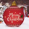 Image de Boule de Noël Gonflable avec Lumières LED et Télécommande FONGWAN 24 pouces pour Décoration D'ambiance Extérieure Jouets - A