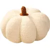 Image de Coussin Citrouille Peluche Halloween FONGWAN Décoration pour Canapé Maison Jardin Photographie, 28cm - Blanc