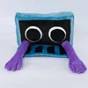 Image de Peluche Rainbow Friends Roblox FONGWAN Mignonne Cadeau pour Enfants Halloween Noël, N - Bleu violet