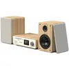 Image de Pure Stéréo classique (Bluetooth, Lecteur de CD, Spotify Connect, WiFi, 2x 50 W), Chaîne stéréo, Marron, Blanc