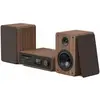 Image de Pure Stéréo classique (Bluetooth, Lecteur de CD, Spotify Connect, WiFi, 2x 50 W), Chaîne stéréo, Marron, Noir