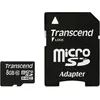 Image de Transcend Carte mémoire flash 8 Go Micro SDHC, C10 (8 Go, microSDHC, U1), Carte mémoire, Noir