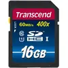 Image de Transcend Premium 400x (16 Go, SDHC, U1, UHS-I), Carte mémoire, Noir