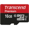 Image de Transcend 16 GO MICROSDHC CLASSE 10 UHS-I (16 Go, microSDHC, U1, UHS-I), Carte mémoire, Noir