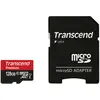 Image de Transcend microSDXC 400x avec adaptateur (128 Go, microSDXC, U1, UHS-I), Carte mémoire, Noir