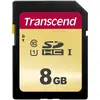Image de Transcend SDHC 500S 8 Go Classe 10 UHS-I U1 (8 Go, SDHC, U1, UHS-I), Carte mémoire, Noir
