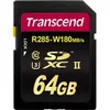 Image de Transcend 700S - Carte mémoire flash - 64 Go - Video Class V90 / UHS-II U3 / Class10 - SDXC UHS-II